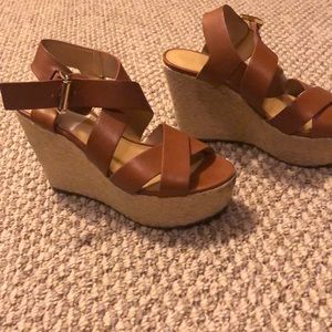 Michael Kors Wedges- size 6- gently worn. Leather